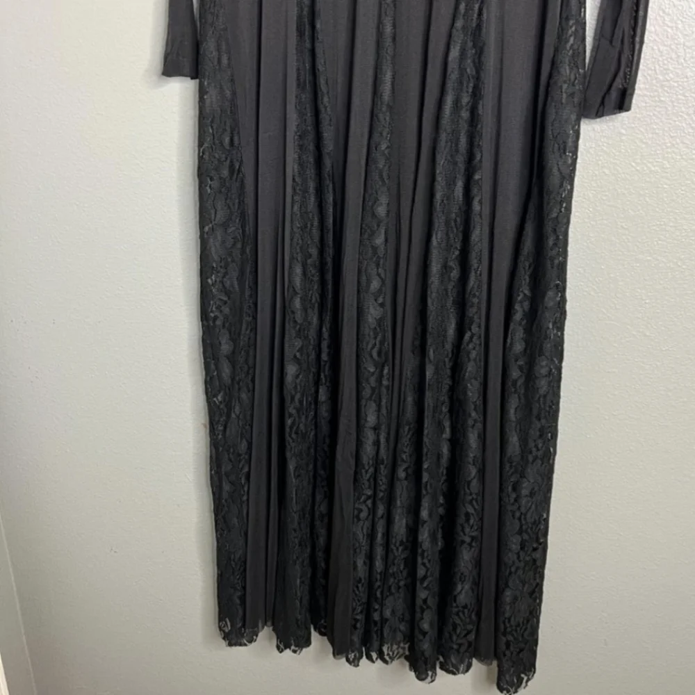 Witchy Gothic Lace Slip Maxi Dress We Are HAH Free People - Picture 4 of 11